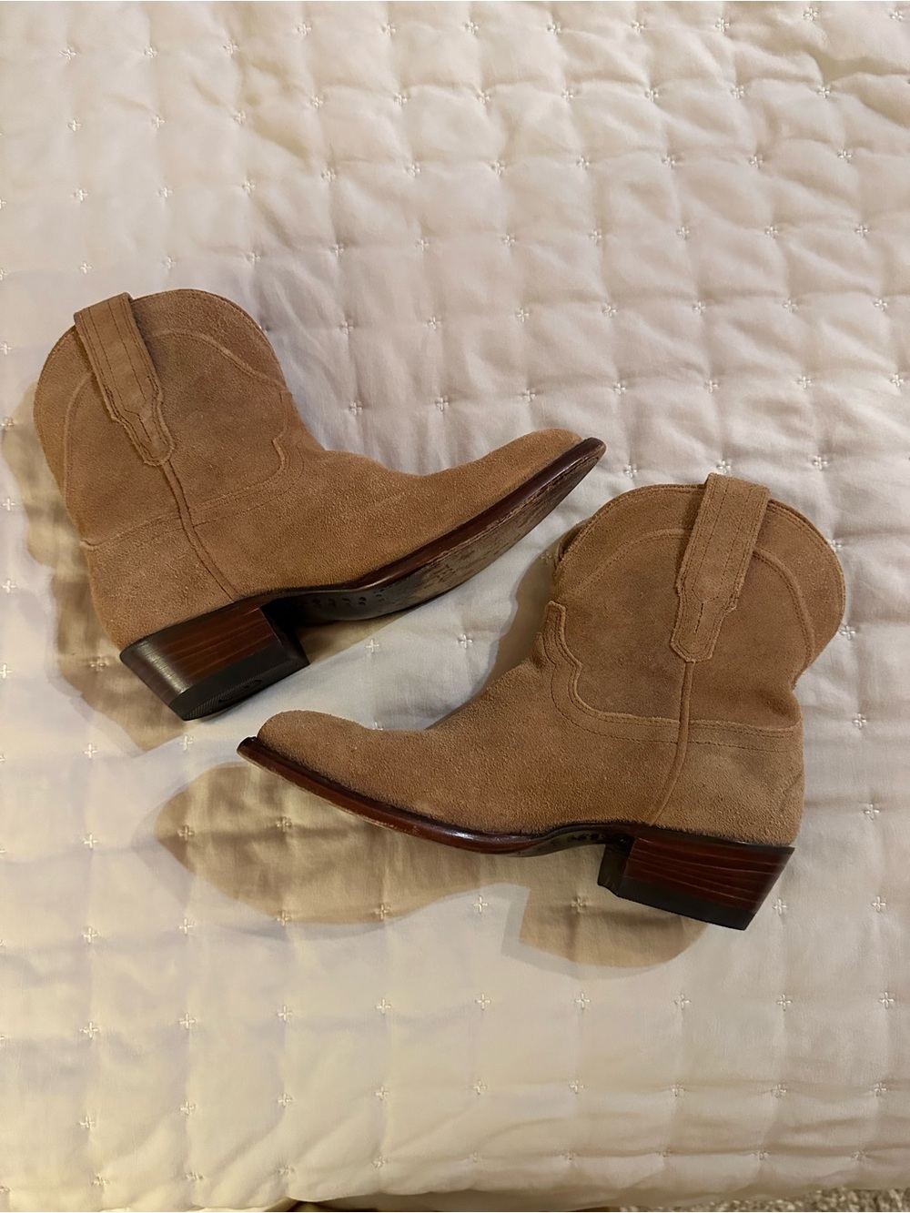 Tecovas Suede Western Ankle Boots - Picture 2 of 5